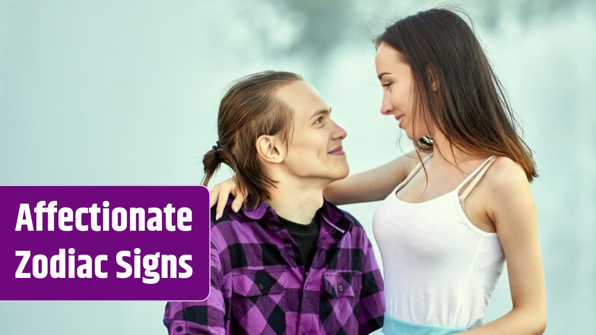 Young couple embracing outdoors.